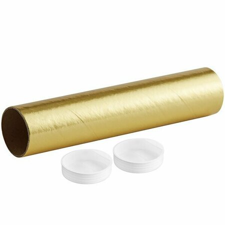 LAVEX 2'' x 9'' Gold Mailing Tube, 50PK 442CMT2X9G